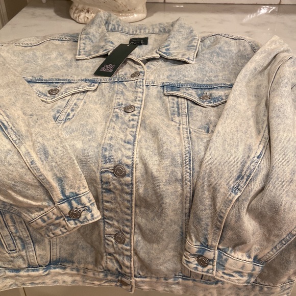 Wild fable over sized acid washed jean jacket nwt - Picture 6 of 6
